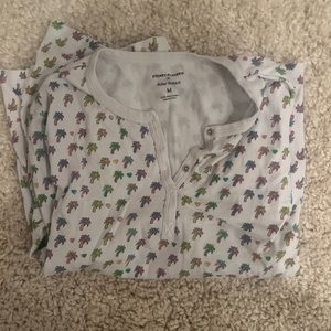 Roller Rabbit X Stoney Clover Palm Dreams collab long sleeve adult PJ Size M